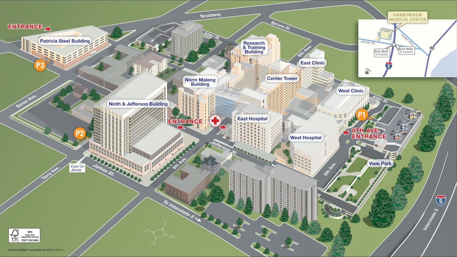 Harborview Medical Center Map